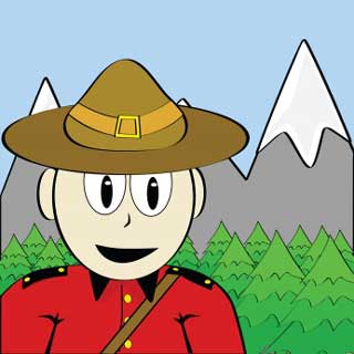 Cartoon Mountie